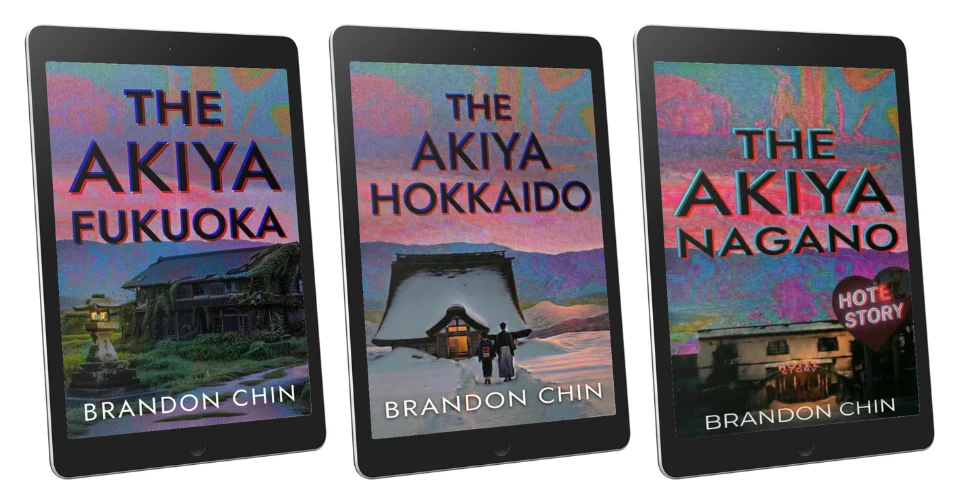 The original Akiya trilogy ebooks: Fukuoka, Hokkaido, and Nagano